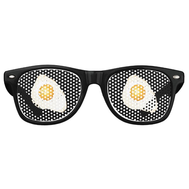 Lunettes De Fête Retro Couleur noire arrière - plan personnalisable - OEu (Devant)