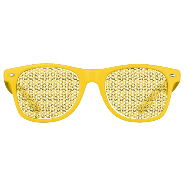 Lunettes De Fête Retro dollar or (Devant)