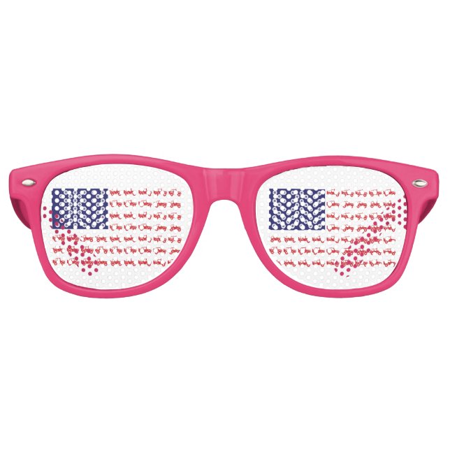 Lunettes De Fête Retro Drapeau à 4 roues - Finale (Devant)