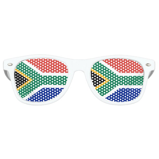 Lunettes De Fête Retro Drapeau Afrique du Sud (Devant)