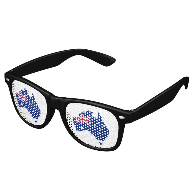 Lunettes De Fête Retro Drapeau australien (Angulaire)