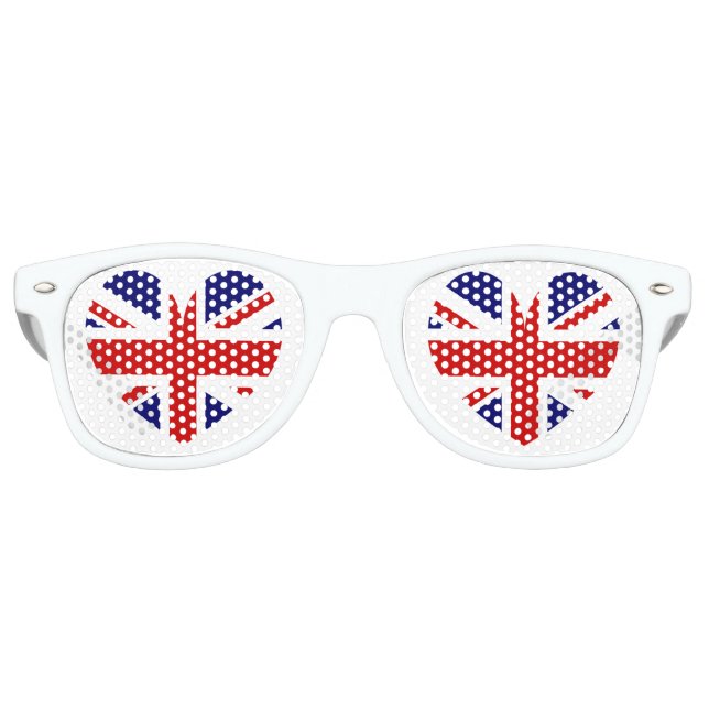 Lunettes De Fête Retro Drapeau britannique Union Jack symbole de la fête (Devant)