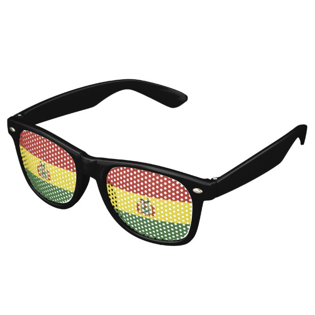 Lunettes De Fête Retro Drapeau de la Bolivie (Angulaire)