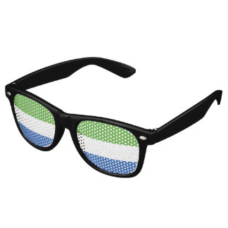 Lunettes De Fête Retro drapeau de la Sierra Leone