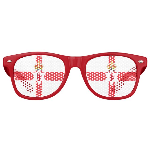 Lunettes De Fête Retro Drapeau de l'Irlande du Nord (Devant)