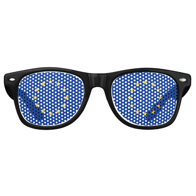 Lunettes De Fête Retro Drapeau de l'Union européenne (UE) (Europe) (Devant)
