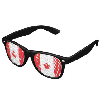 Lunettes De Fête Retro Drapeau du Canada