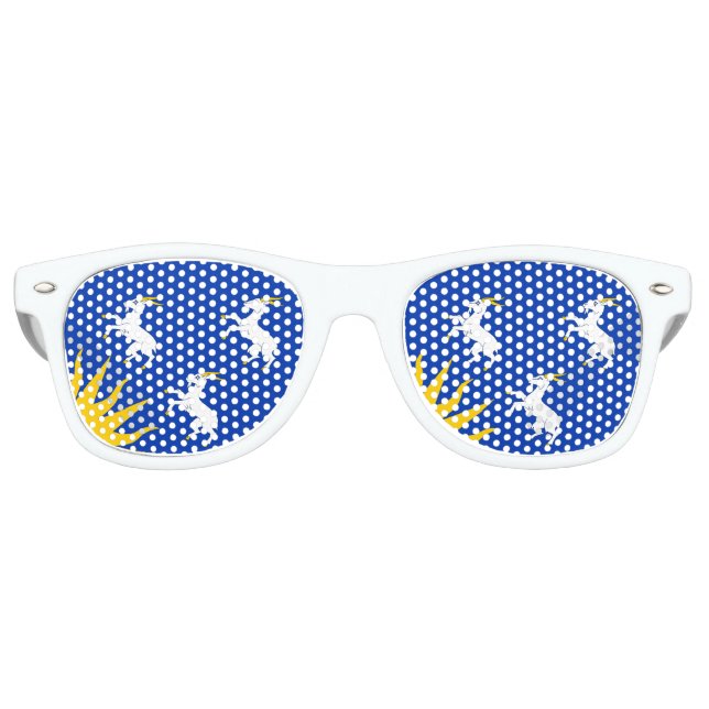 Lunettes De Fête Retro Drapeau du Merionethshire (Devant)