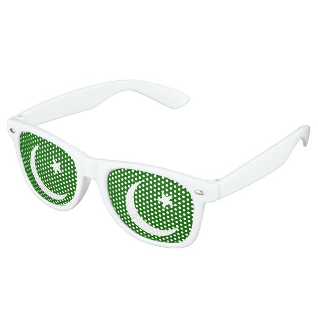 Lunettes De Fête Retro Drapeau du Pakistan (Angulaire)