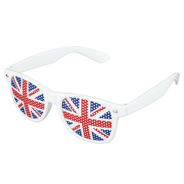 Lunettes De Fête Retro Drapeau du Royaume-Uni (Angulaire)