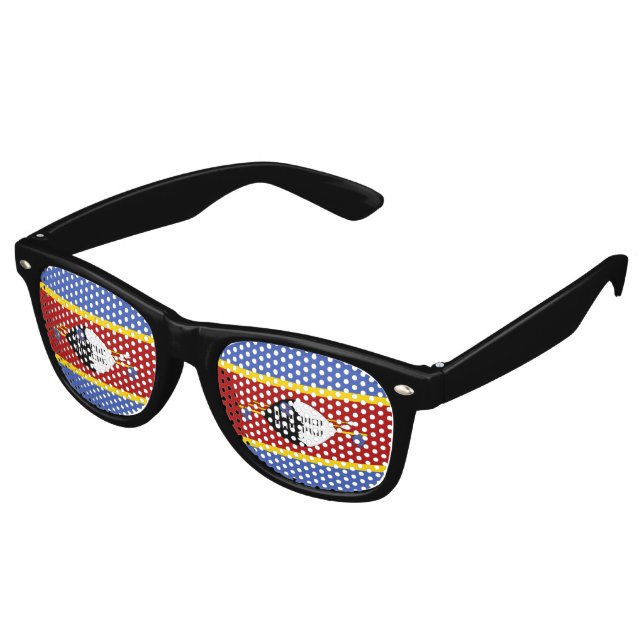 Lunettes De Fête Retro drapeau du Swaziland (Angulaire)