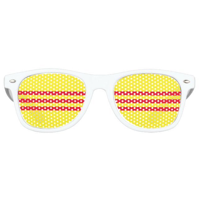 Lunettes De Fête Retro Drapeau du Vietnam du Sud (Devant)