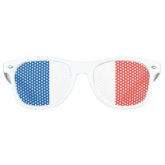 Lunettes De Fête Retro Drapeau français (Devant)
