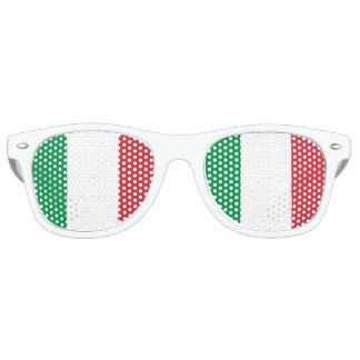 Lunettes De Fête Retro Drapeau italien - Drapeau italien - Italie