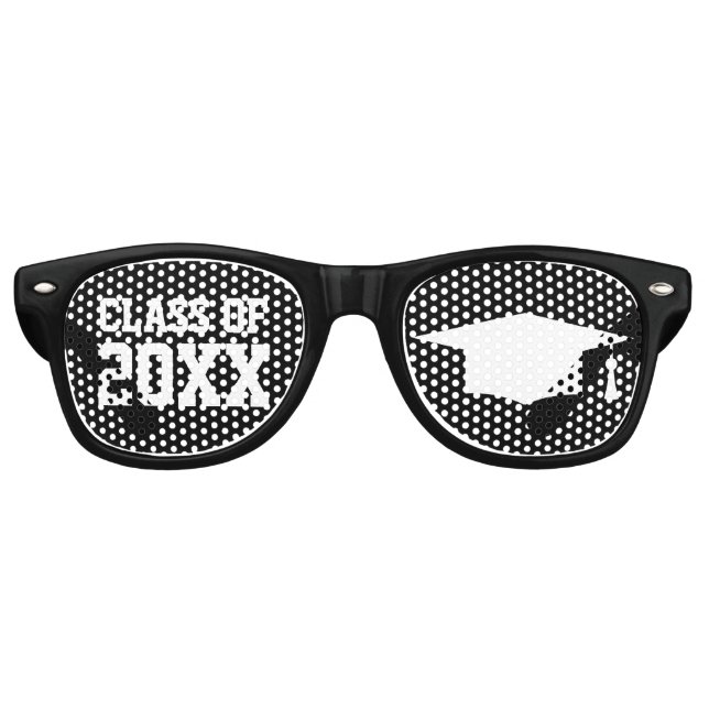 Lunettes De Fête Retro Drôle fête de remise des diplômes nuances étudiant (Devant)