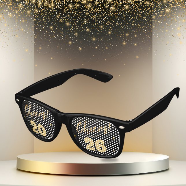Lunettes De Fête Retro Elegant Champagne New Year Eve  (Créateur téléchargé)