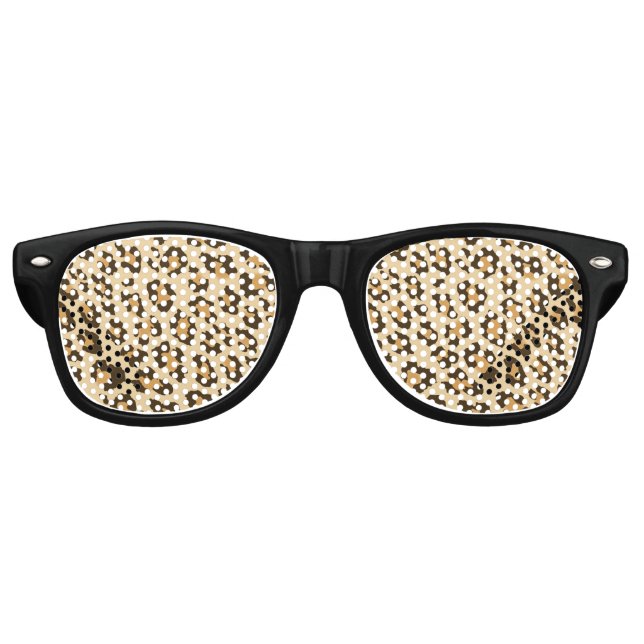 Lunettes De Fête Retro Empreinte de léopard Party Shades (Devant)