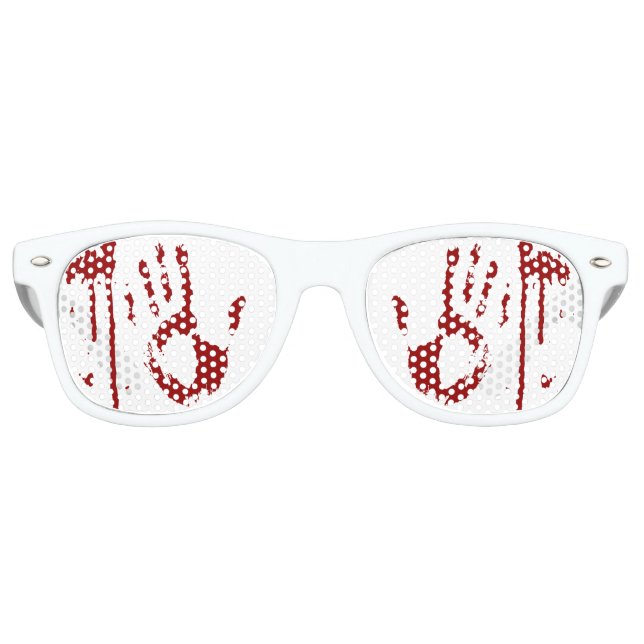Lunettes De Fête Retro Empreintes sanglantes Mal Doctor Driving Blood (Devant)