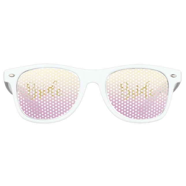 Lunettes De Fête Retro Épouse de Parties scintillant Gold tendance (Devant)