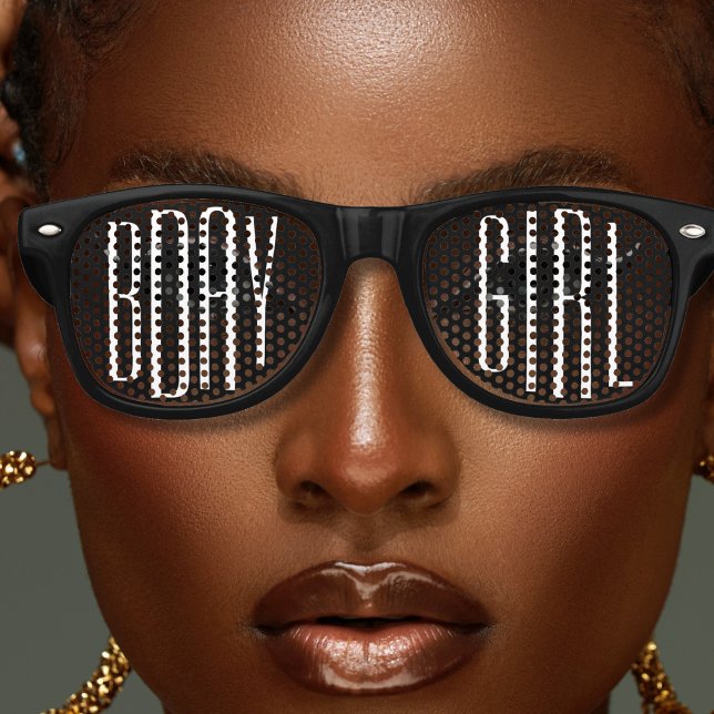 Lunettes De Fête Retro Fille d'anniversaire Cool noir (black retro birthday girl sunglasses)