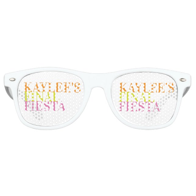Lunettes De Fête Retro Finale Fiesta Neon Bachelorette (Devant)