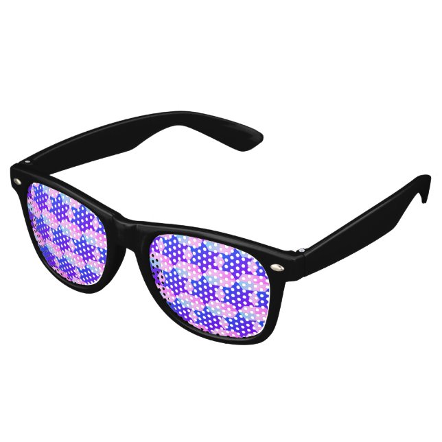 Lunettes De Fête Retro Foule de motif (Angulaire)