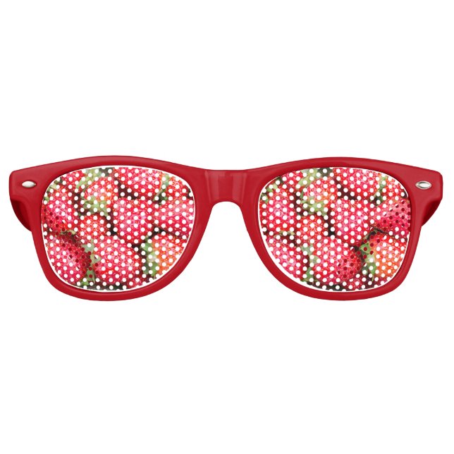 Lunettes De Fête Retro Fraises (Devant)