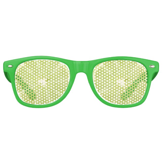 Lunettes De Fête Retro Fruit de citron vert tranche fraîche (Devant)