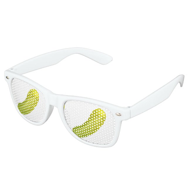 Lunettes De Fête Retro Glitch Food pickle (Angulaire)