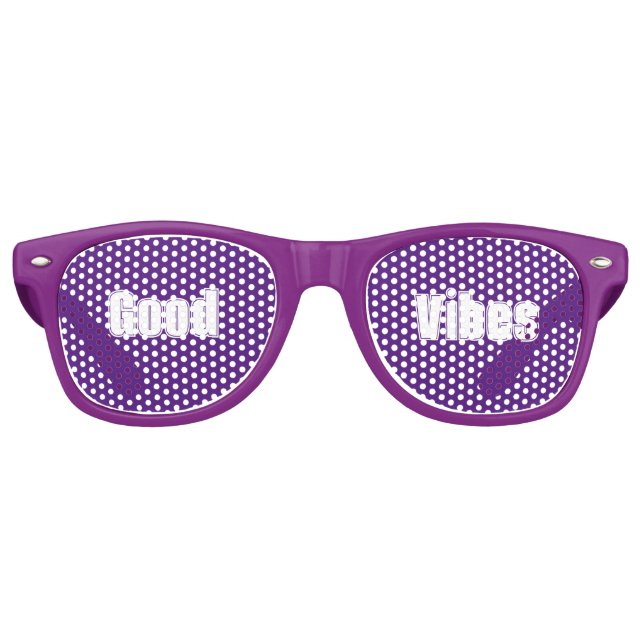 Lunettes De Fête Retro Good Vibes Party Shades (Devant)