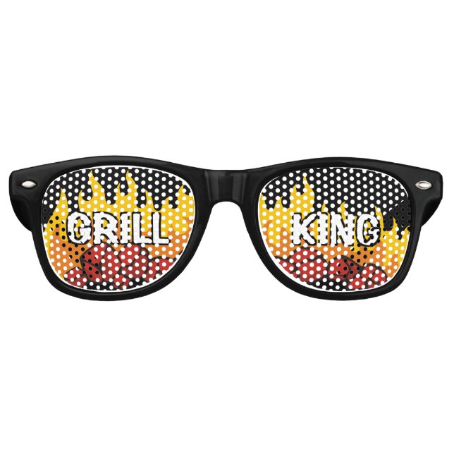 Lunettes De Fête Retro Grill King (Devant)