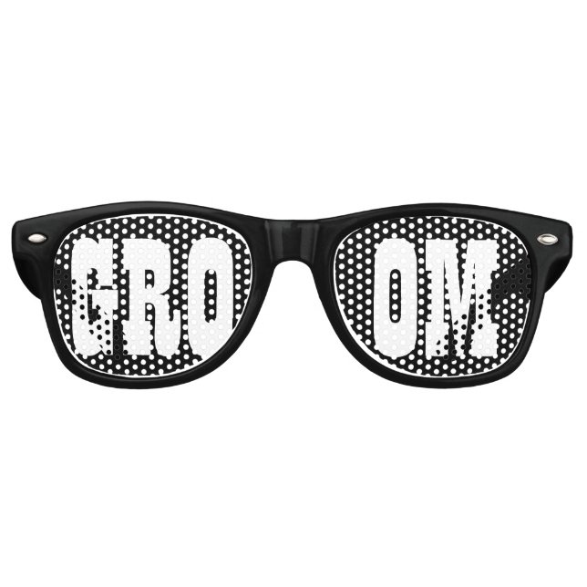 Lunettes De Fête Retro Grooms Swag Party (Devant)