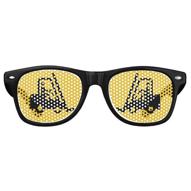 Lunettes De Fête Retro Icône de chariot élévateur (Devant)