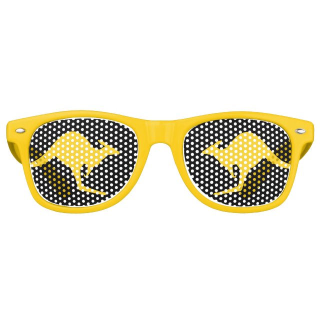 Lunettes De Fête Retro Icône Kangaroo (Devant)