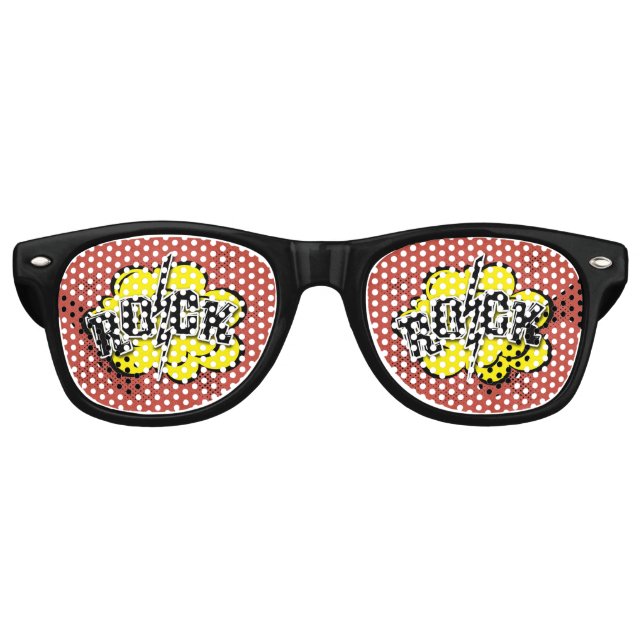 Lunettes De Fête Retro Illustration de style bande dessinée (Devant)