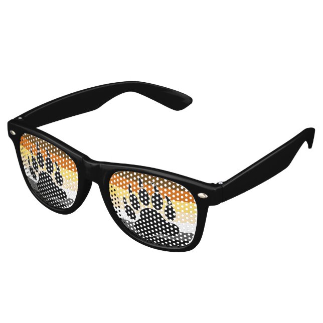 Lunettes De Fête Retro Indicateur de la fierté de l'ours (Angulaire)