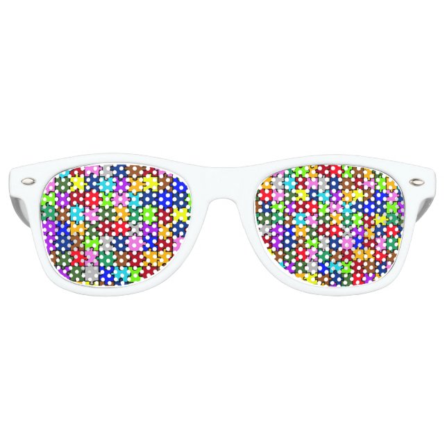 Lunettes De Fête Retro Jugement autiste (Devant)
