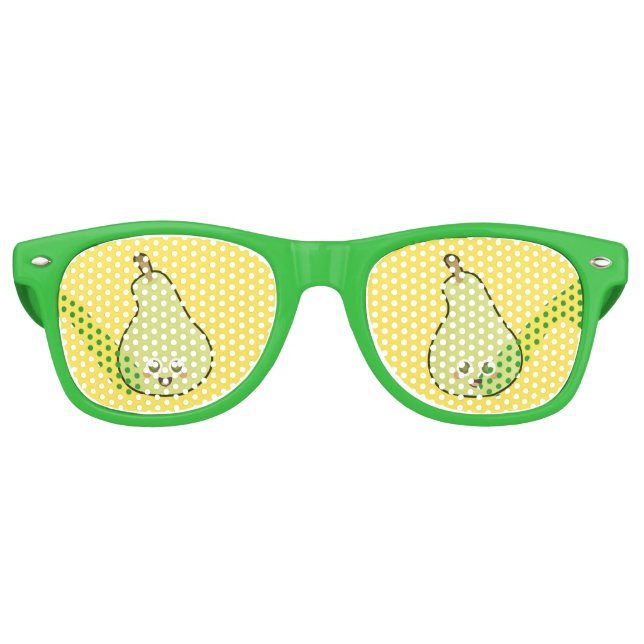 Lunettes De Fête Retro Kawaii Pear (Devant)