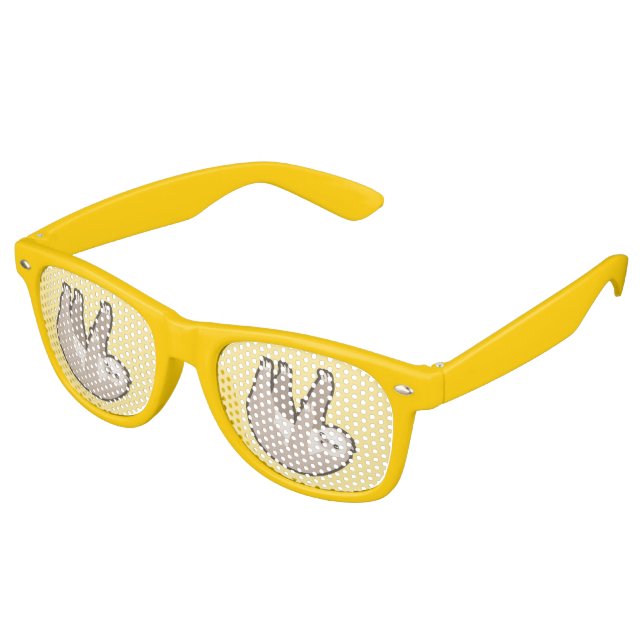 Lunettes De Fête Retro Kawaii Sloth (Angulaire)