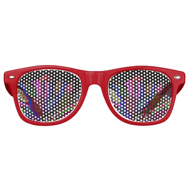 Lunettes De Fête Retro Kid's Colorful Undersea Retro Sunglasses (Devant)