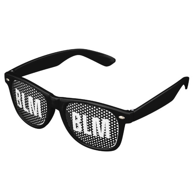 Lunettes De Fête Retro La vie noire importe (Angulaire)