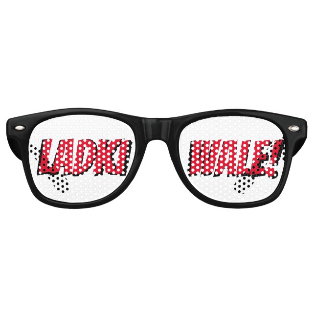 LUNETTES DE FÊTE RETRO LADKI WALE INDIENNE MARIAGE TEAM BRIDE (Devant)