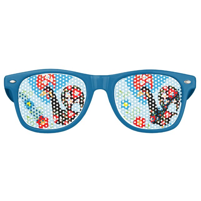 Lunettes De Fête Retro Le coq portugais de Barcelos (Devant)