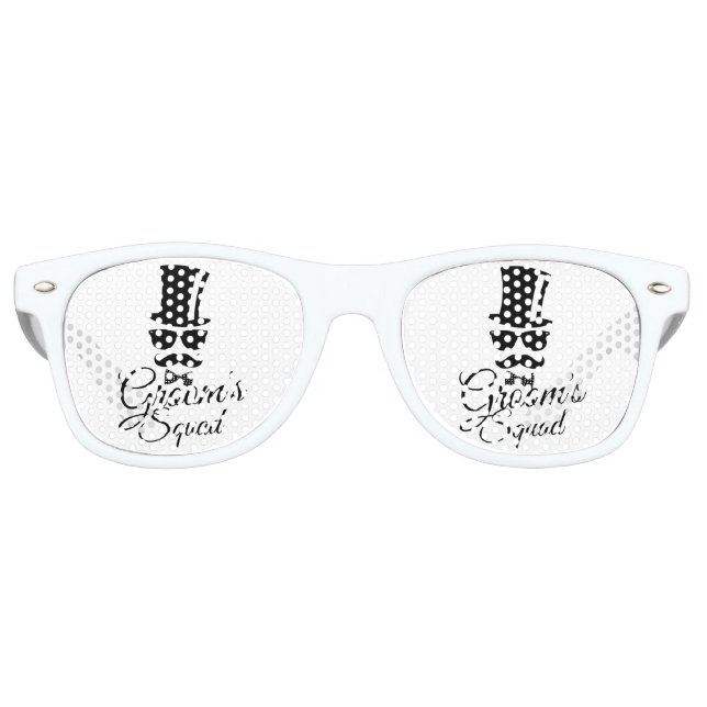 Lunettes De Fête Retro L'équipe de Groom (Devant)