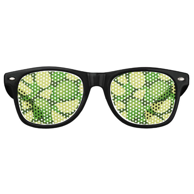 Lunettes De Fête Retro Lime (Devant)