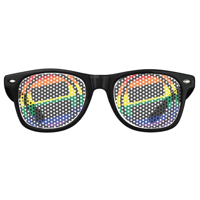 Lunettes De Fête Retro Logo NOVA Pride (Devant)