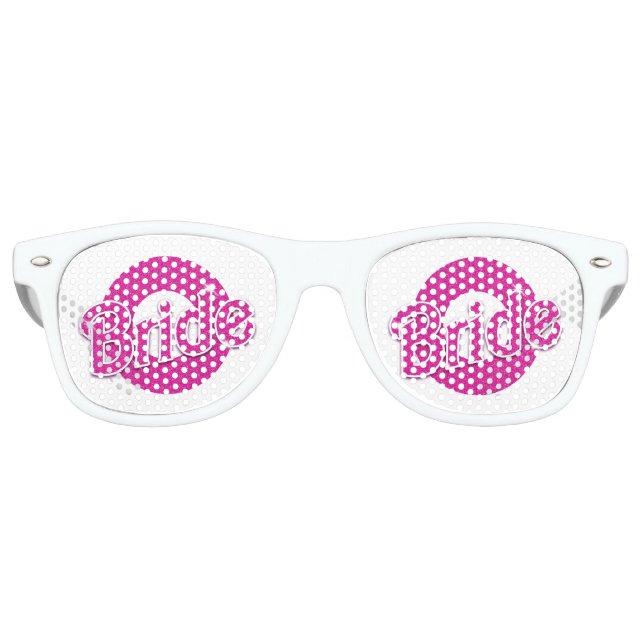 Lunettes De Fête Retro Mariée rose (Devant)