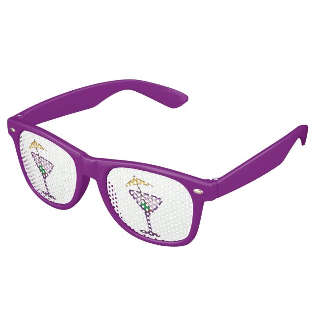 Lunettes De Fête Retro Martini Bachelorette (Angulaire)