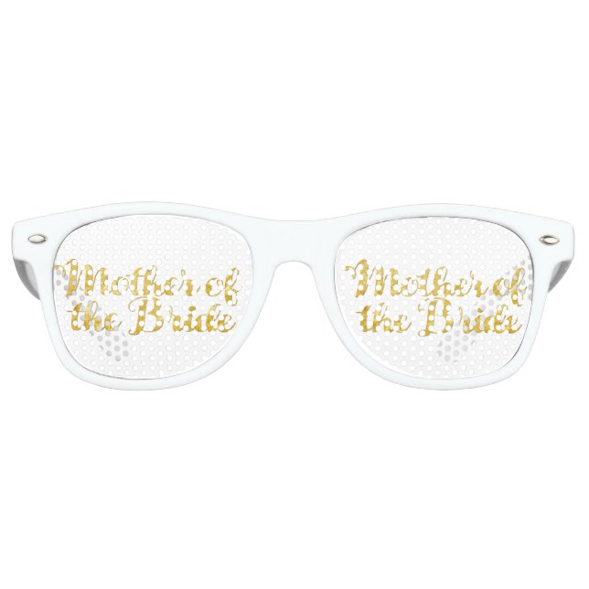 Lunettes De Fête Retro Mère de la mariée or (Devant)