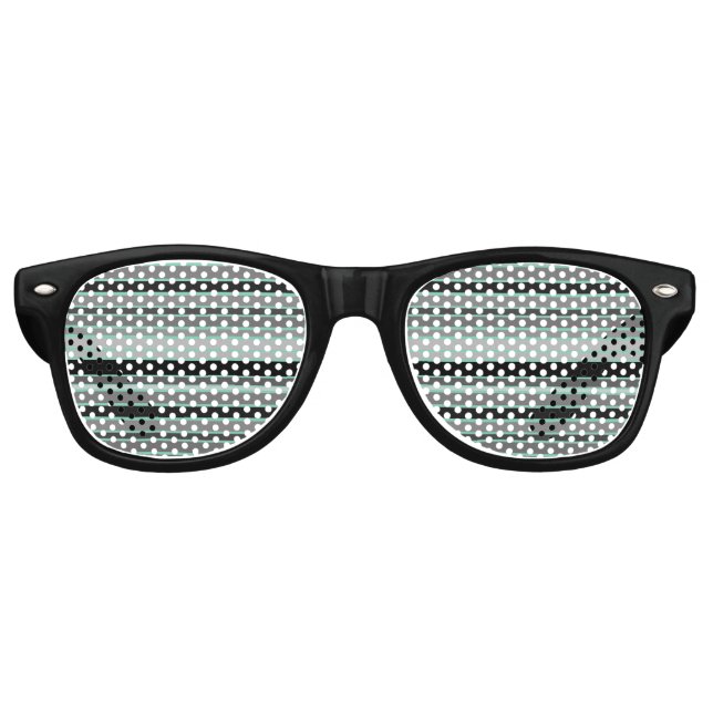 Lunettes De Fête Retro mince rayé (Devant)